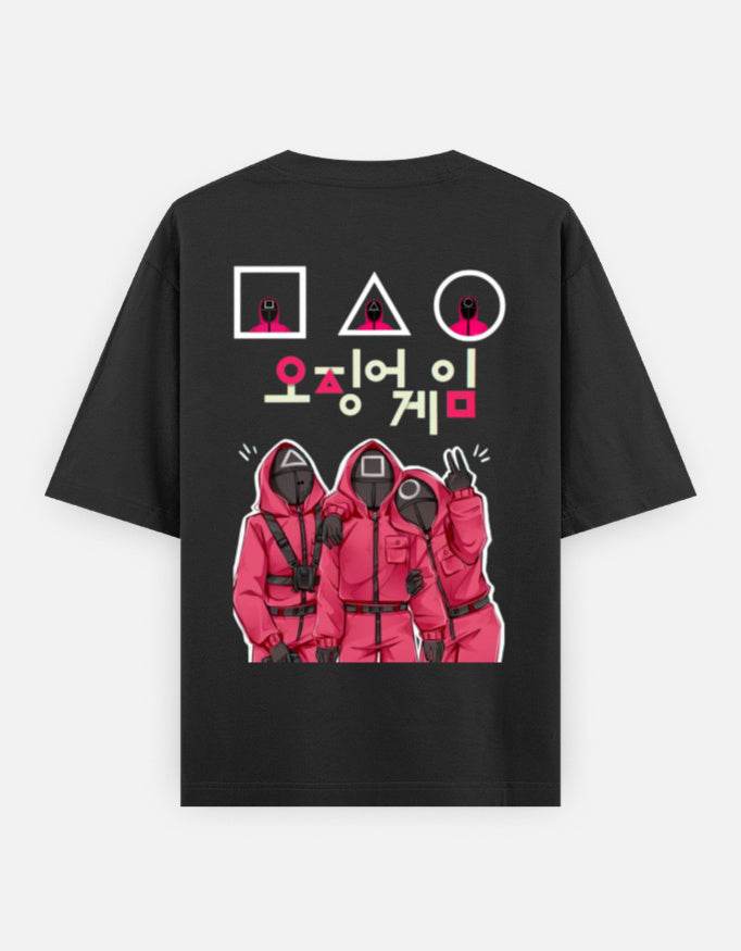 Squid Game Inspired Unisex Oversize Tee| Front & Back Print - lusix