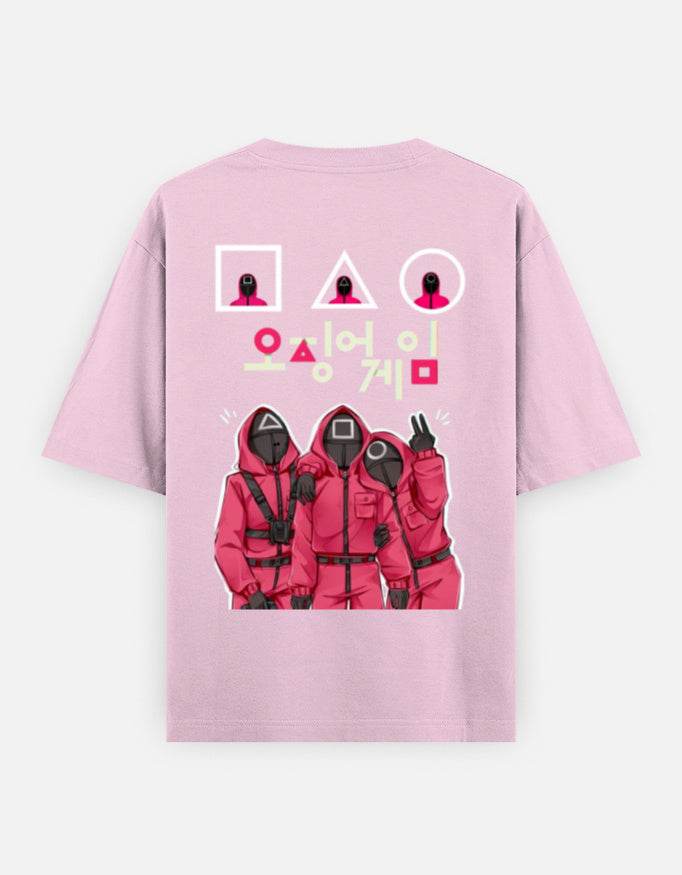Squid Game Inspired Unisex Oversize Tee| Front & Back Print - lusix