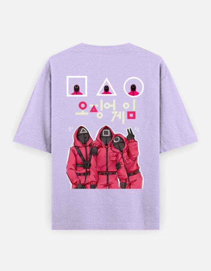 Squid Game Inspired Unisex Oversize Tee| Front & Back Print - lusix