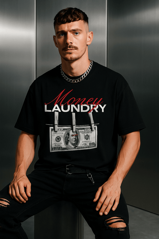Money Laundry // Darkside Cash Oversized Classic Tee - lusix